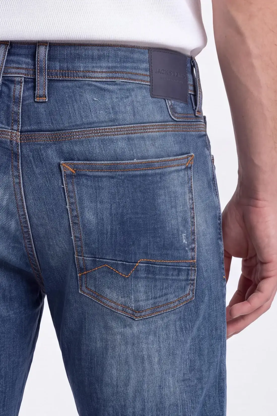 Generated back pocket detail with flat contrast