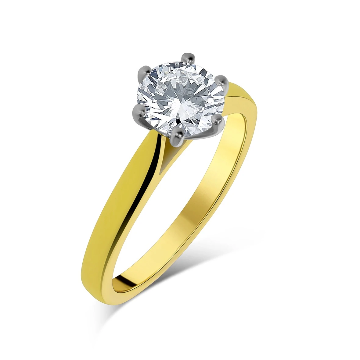 Same ring after high-end jewellery retouching on pure white