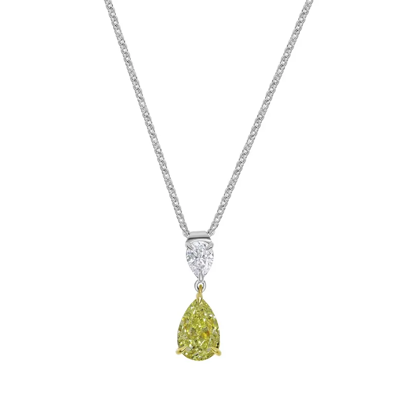 Yellow Diamond Pendant after