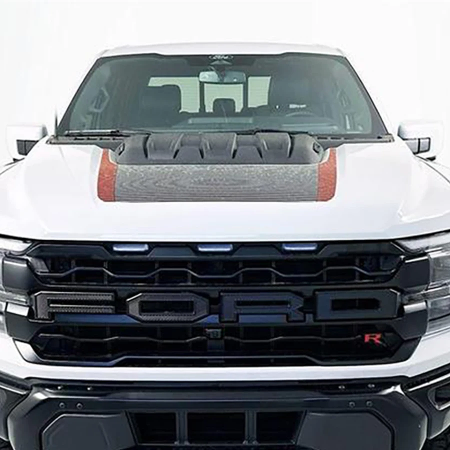 Automotive retouching — truck front-end detail